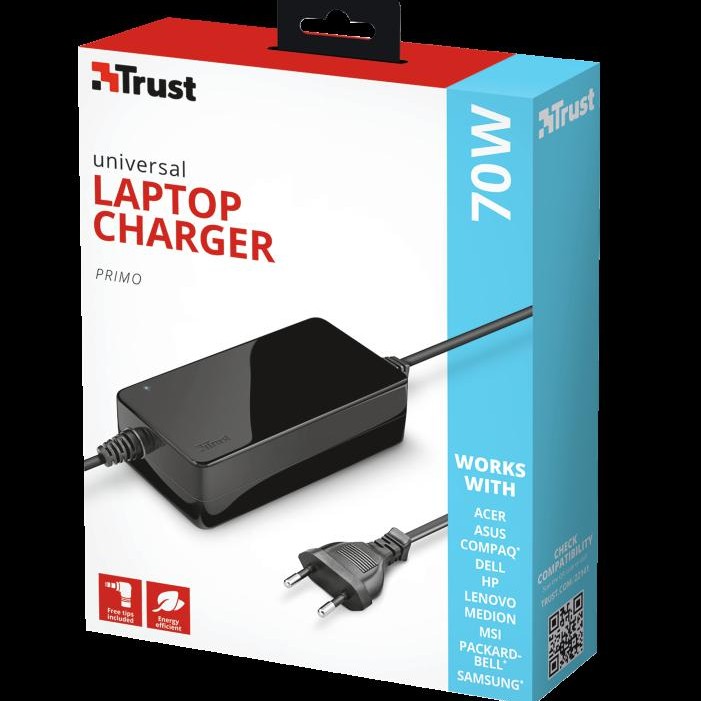 ALIMENTATOR Notebook Trust la retea, compatibil universal, iesire 19 Volt, 