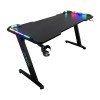 BIROU GAMING Spacer, dimensiuni 1400 x 600 x 18 mm, blat MDF invelit in fibra de carbon, suport casti, suport cana/pahar, picioare reglabile manual, RGB, telecomanda wireless 46501472 