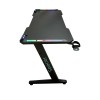 BIROU GAMING Spacer, dimensiuni 1400 x 600 x 18 mm, blat MDF invelit in fibra de carbon, suport casti, suport cana/pahar, picioare reglabile manual, RGB, telecomanda wireless 46501472 