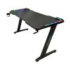 BIROU GAMING Spacer, dimensiuni 1400 x 600 x 18 mm, blat MDF invelit in fibra de carbon, suport casti, suport cana/pahar, picioare reglabile manual, RGB, telecomanda wireless 46501472 