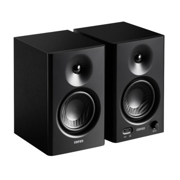 BOXE EDIFIER 2.0, RMS:  42W (2 x 21W), studio monitor, volum, bass, treble, intrare jack 6.35 TRS balanced, RCA, iesire casti, black, 