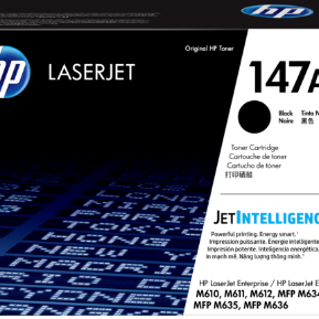 Toner Original h Black, nr.147A, pentru LaserJet Enterprise Flow MFP M635|M636|M611|M612, 10.5K, (timbru verde 1.2 lei) , 