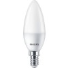 BEC LED Philips, soclu E14, putere 5W, forma lumanare, lumina alb calda, alimentare 220 - 240 V, 