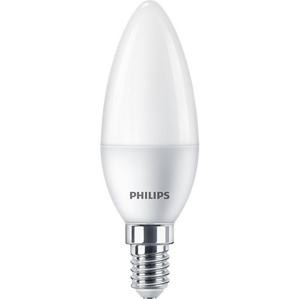 BEC LED Philips, soclu E14, putere 5W, forma lumanare, lumina alb calda, alimentare 220 - 240 V, 
