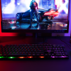 BOXE SPACER Gaming 2.1, RMS: 14W (2 x 3W + 8W), bluetooth, telecomanda wireless, control volum, bass, subwoofer lemn MDF, 220V alimentare, 3 x LED, USB/SD/AUX/radio FM, black, 