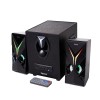 BOXE SPACER Gaming 2.1, RMS: 14W (2 x 3W + 8W), bluetooth, telecomanda wireless, control volum, bass, subwoofer lemn MDF, 220V alimentare, 3 x LED, USB/SD/AUX/radio FM, black, 