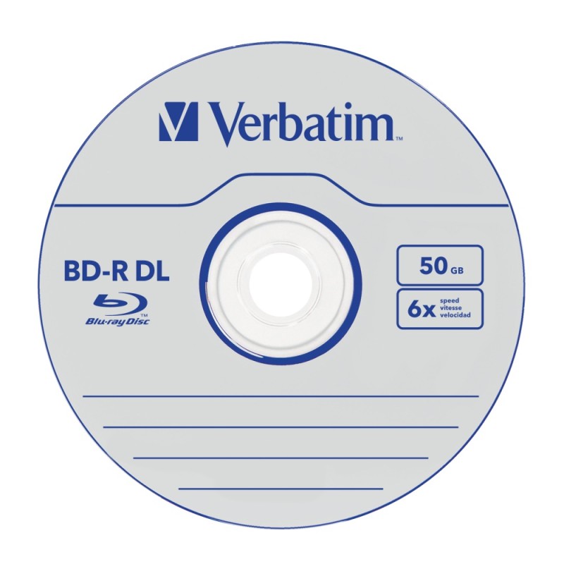 BLANCURI  Verbatim BD-R VERBATIM DL 6X 50GB WHITE BLUE 10SP, 