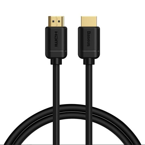 CABLU video Baseus HD Series, HDMI (T) la HDMI (T), rezolutie maxima 4K UHD (3840 x 2160) la 60 Hz, conectori auriti, 1m, negru 