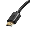 CABLU video Baseus HD Series, HDMI (T) la HDMI (T), rezolutie maxima 4K UHD (3840 x 2160) la 60 Hz, conectori auriti, 1m, negru 