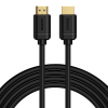 CABLU video Baseus HD Series, HDMI (T) la HDMI (T), rezolutie maxima 4K UHD (3840 x 2160) la 60 Hz, conectori auriti, 3m, negru 