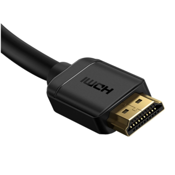 CABLU video Baseus HD Series, HDMI (T) la HDMI (T), rezolutie maxima 4K UHD (3840 x 2160) la 60 Hz, conectori auriti, 3m, negru 