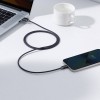 CABLU alimentare si date Baseus Crystal Shine, Fast Charging Data Cable pt. smartphone, USB la Lightning Iphone 2.4A, 1.2m, negru 