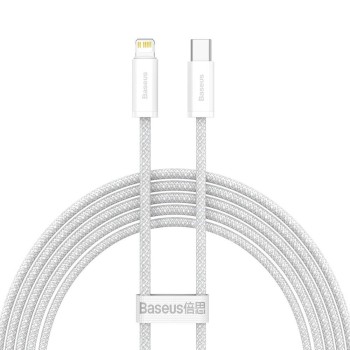 CABLU alimentare si date Baseus Dynamic, Fast Charging Data Cable pt. smartphone, USB Type-C la Lightning Iphone PD 20W, braided, 2m, alb 