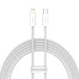 CABLU alimentare si date Baseus Dynamic, Fast Charging Data Cable pt. smartphone, USB Type-C la Lightning Iphone PD 20W, braided, 2m, alb 