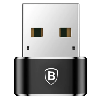 ADAPTOR Baseus Mini, USB Type-C(M) la USB 2.0(T), negru 