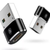 ADAPTOR Baseus Mini, USB Type-C(M) la USB 2.0(T), negru 