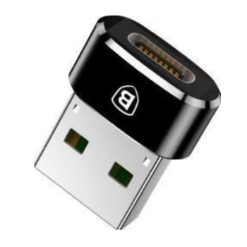 ADAPTOR Baseus Mini, USB Type-C(M) la USB 2.0(T), negru 