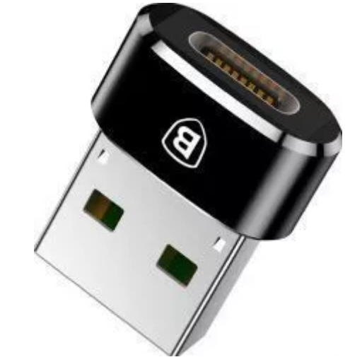 ADAPTOR Baseus Mini, USB Type-C(M) la USB 2.0(T), negru 