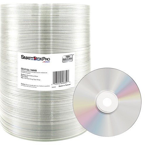 VERBATIM 69828 SMDI PRO CD-R 700MB, wrap 100buc, Printable Matt, 