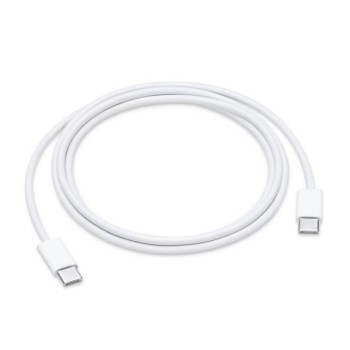 CABLU alimentare si date smartphone Apple, USB Type-C (T) la USB Type-C (T), cauciuc, lungime 1 m, alb, 