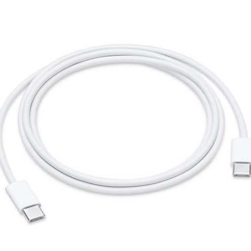 CABLU alimentare si date smartphone Apple, USB Type-C (T) la USB Type-C (T), cauciuc, lungime 1 m, alb, 