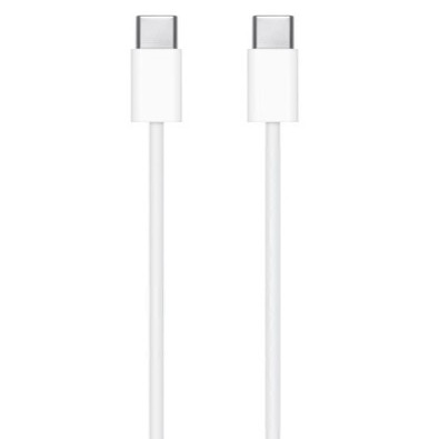 CABLU alimentare si date smartphone Apple, USB Type-C (T) la USB Type-C (T), cauciuc, lungime 1 m, alb, 