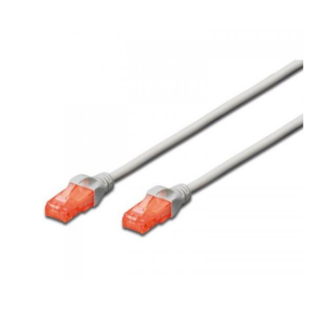 DIGITUS CAT 6 U-UTP patch cable Cu LSZH AWG 26/7 length 3 m color grey 