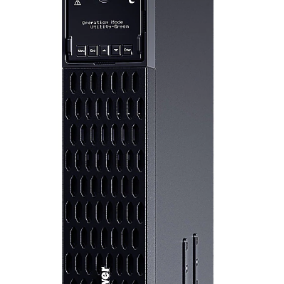 UPS CYBER POWER Line Int. cu sin. pura, cu management, Rack 2U, LCD, 1000VA/1000W, AVR, 10x IEC, baterie 4x 12V/7Ah, incarcare pana la 3h, USB, 2x RJ45, RS232, slot SNMP, APFC, EPO, hot-swapp, tehn. GreenPower, 