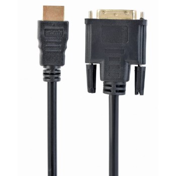 CABLU video GEMBIRD, adaptor HDMI (T) la DVI-D SL (T), 3m, conectori auriti, negru, 