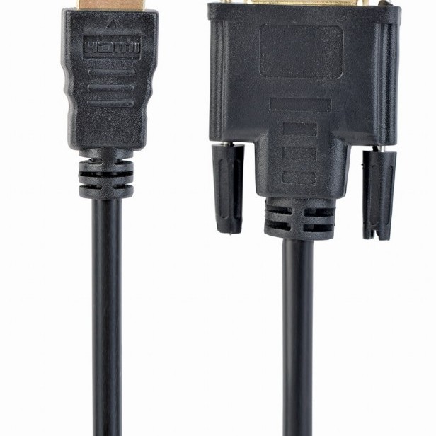 CABLU video GEMBIRD, adaptor HDMI (T) la DVI-D SL (T), 3m, conectori auriti, negru, 