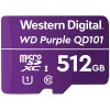 WD Purple 512GB Surveillance microSD XC Class - 10 UHS 1, 