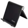 SUPORT telefon SPACER, pliabil, fixare pe birou, universal cu unghi ajustabil, dimensiuni 90 x 70 x 12mm, negru, 