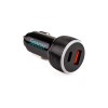 ALIMENTATOR auto SPACER Quick Charge 17W 3.1A max, putere totala 17W, LED ambiental, 1 x USB + 1 x USB Type-C, pt. bricheta auto, black, 