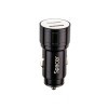 ALIMENTATOR auto SPACER Fast Charge 17W 5V/3.1A max, putere totala 17W, 2 x USB, pt. bricheta auto, black, 