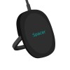 ALIMENTATOR wireless SPACER, Quick Charge 15W Qi, conector Type-C, rol de stand prin prindere magnetica, negru 