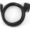 CABLU video GEMBIRD, adaptor HDMI (T) la DVI-D SL (T), 1.8m, conectori auriti, negru, 