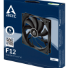 VENTILATOR ARCTIC PC, F12 , 120x120x25mm, low noise FD bearing, Black, 