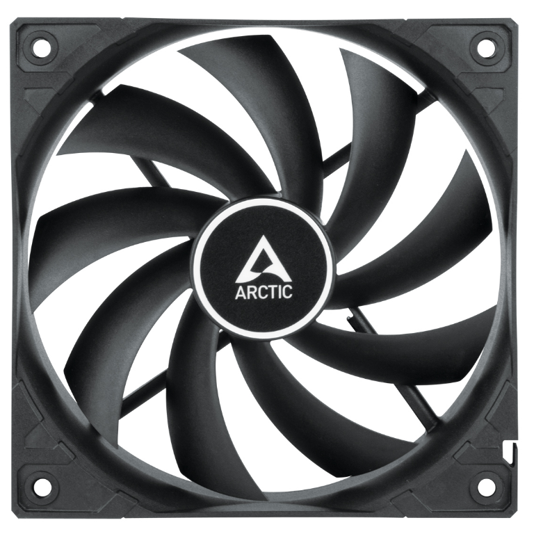 VENTILATOR ARCTIC PC, F12 , 120x120x25mm, low noise FD bearing, Black, 