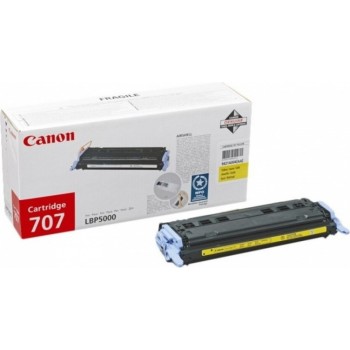 Toner Original Canon Yellow, CRG-707Y, pentru LBP 5000|LBP 5100, 2K, (timbru verde 1.2 lei) , 