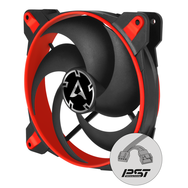 VENTILATOR ARCTIC PC, BIONIX P140 , 140x140x28mm, w/ PWM & cablu PST, high static pressure, RED, 