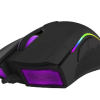 MOUSE DELUX, gaming, cu fir, USB, optic, 4000 dpi, butoane/scroll 7/1, RGB light, cablu braided, negru, 