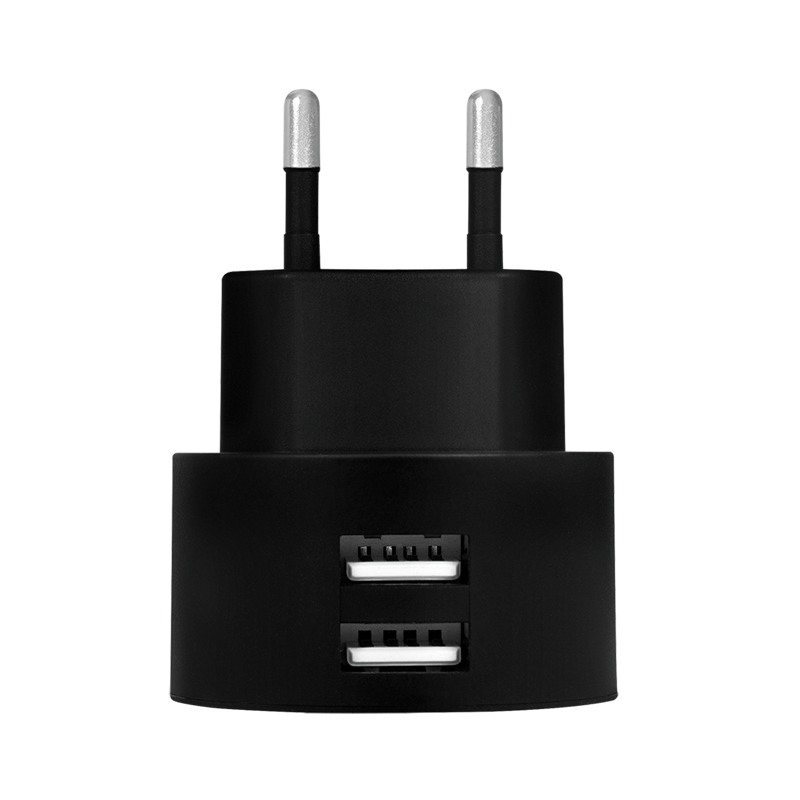ALIMENTATOR retea 220V LOGILINK, universal, 2 x USB-A, maxim 2.1A, 10.5W, suport OCP/OVP/OHP/SCP, negru, 