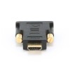 ADAPTOR video GEMBIRD, HDMI (T) la DVI-D SL (T), conectori auriti, black, 