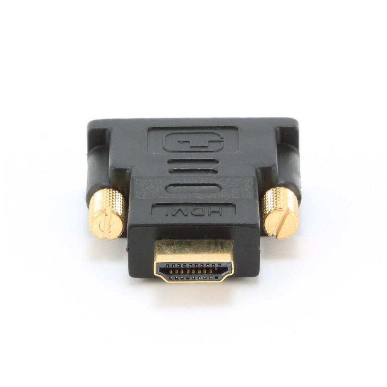 ADAPTOR video GEMBIRD, HDMI (T) la DVI-D SL (T), conectori auriti, black, 