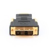 ADAPTOR video GEMBIRD, HDMI (T) la DVI-D SL (T), conectori auriti, black, 