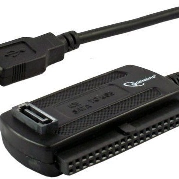CABLU USB GEMBIRD adaptor, USB 2.0 (T) la IDE (M) ori S-ATA (M), 30cm, adaptor USB la unitati 2.5