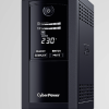 UPS CYBER POWER Line Int. cu sin. simulata, cu management, Tower, LCD,  700VA/390W, AVR, 6x IEC, baterie 1x 12V/7Ah, incarcare pana la 8h, USB, 2x RJ45, RS232, tehn. GreenPower, 