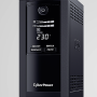 UPS CYBER POWER Line Int. cu sin. simulata, cu management, Tower, LCD,  700VA/390W, AVR, 6x IEC, baterie 1x 12V/7Ah, incarcare pana la 8h, USB, 2x RJ45, RS232, tehn. GreenPower, 