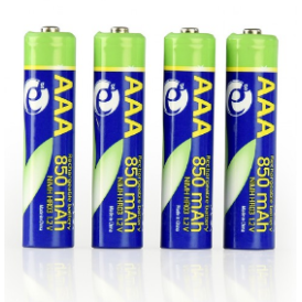 ACUMULATOR GEMBIRD AAA (R3), 1.2V NiMH  850mAh, 4 buc., 