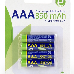 ACUMULATOR GEMBIRD AAA (R3), 1.2V NiMH  850mAh, 4 buc., 